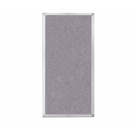 Versare Hush Panel Configurable Cubicle Partition 2' x 4' Cloud Gray Fabric 1850208